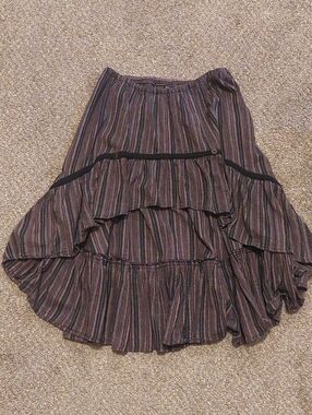 Hi-Lo Striped Pirate Skirt